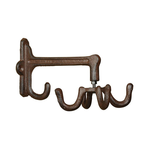 Rosalind Wheeler Swivel Cast Iron Wall Hook Wayfair.co.uk